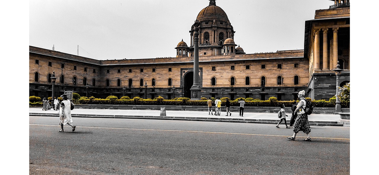 A government building in New Delhi